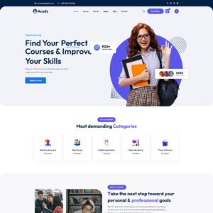 Acady - Education & Online Course WordPress Theme
