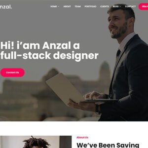 Anzal - Personal Portfolio WordPress Theme
