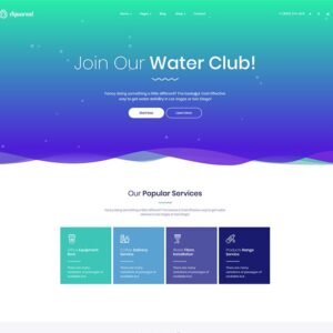 Aquareal - Bottled Water Delivery WordPress Theme