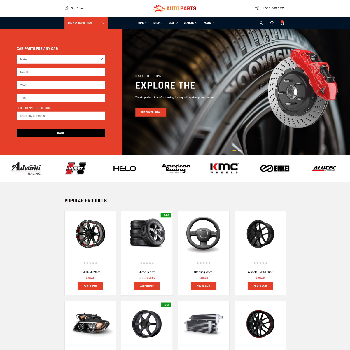 AutoPart – Automotive Parts & Car Services Elementor WordPress Theme
