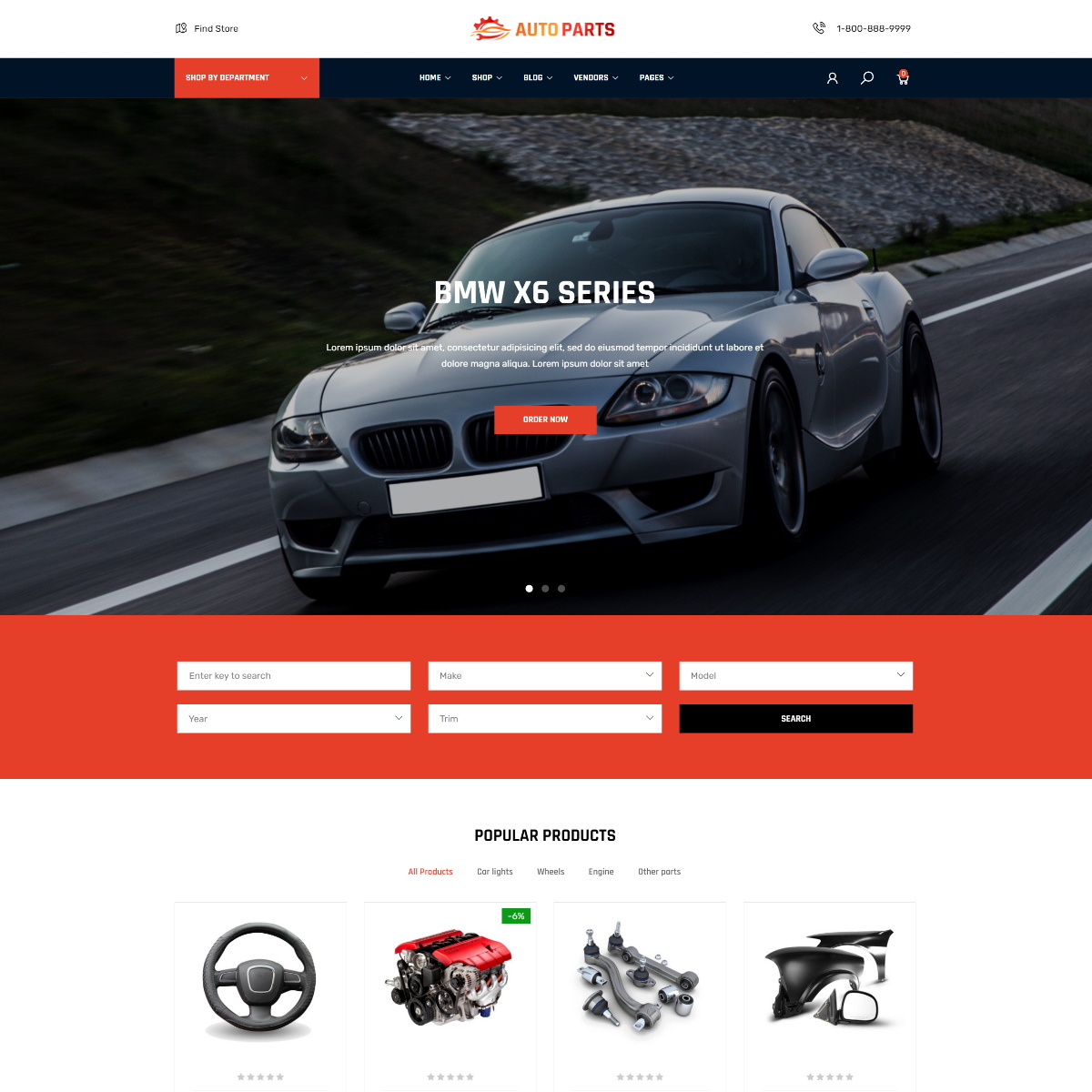 AutoPart – Automotive Parts & Car Services Elementor WordPress Theme