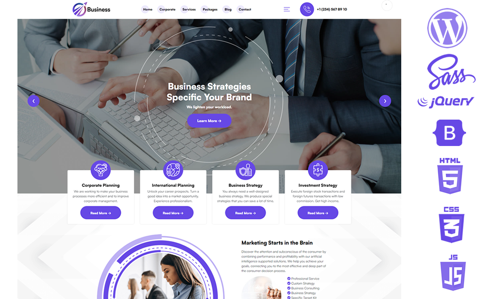 Business - Corporate Business WordPress Theme