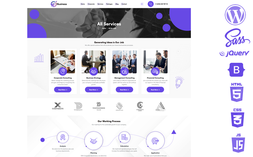 Business - Corporate Business WordPress Theme