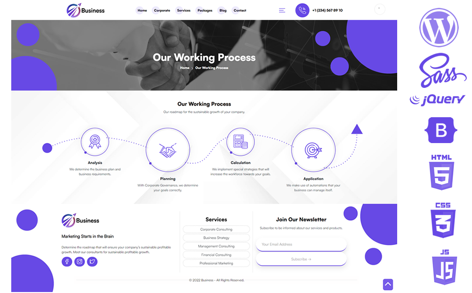 Business - Corporate Business WordPress Theme