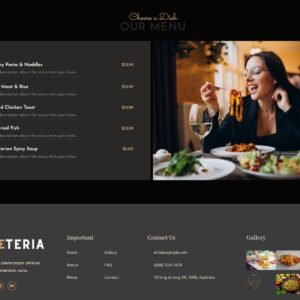 Cafeteria- Fast Food And Resturant WordPress Responsive Theme