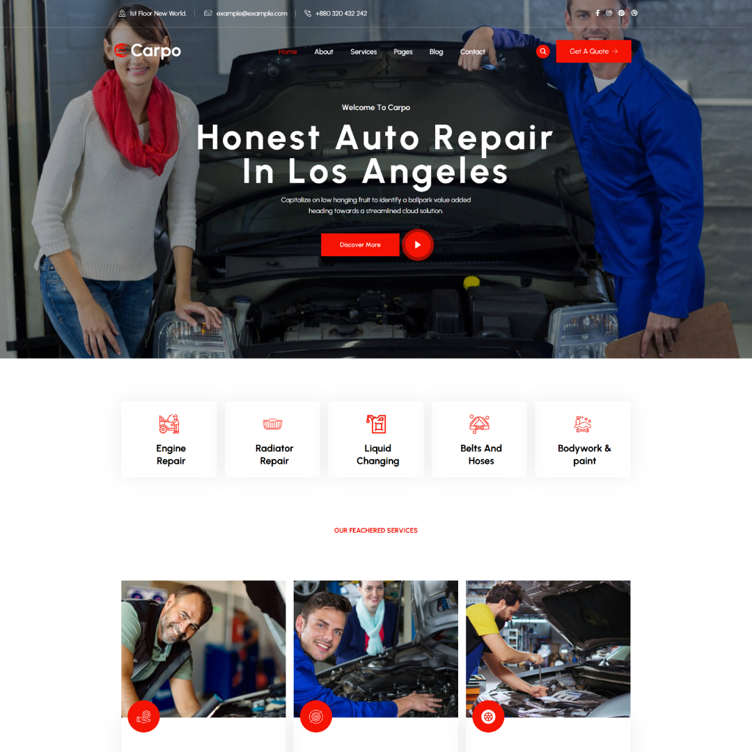 Carpo - Car Repair & Auto Service WordPress Theme