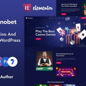 Casinobet - Online Casino and Gambling Elementor WordPress Responsive Theme