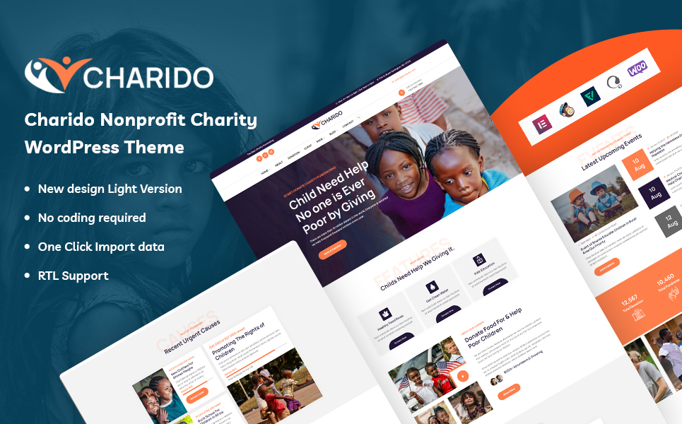 Charido - Nonprofit Charity WordPress Theme