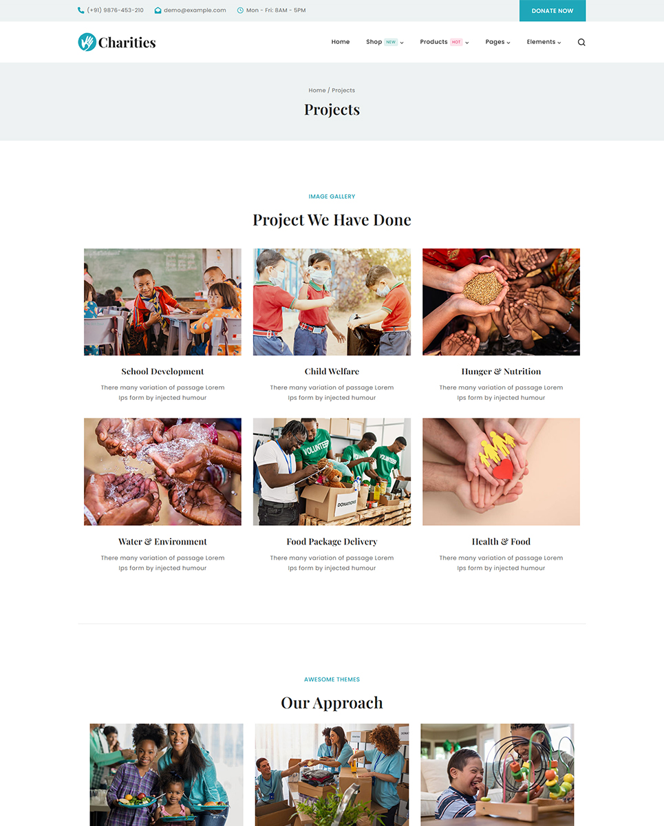 Charities - Charity NonProfit Fundraising Elementor WordPress Responsive Theme