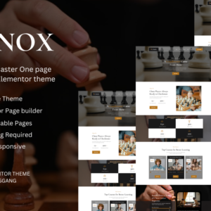 Cnox - The Chess Master WordPress Elementor Theme