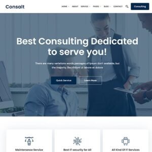 Consalt - Consulting Responsive WordPress Theme