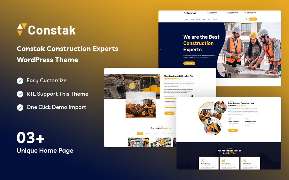 Constak - Construction Experts WordPress Theme