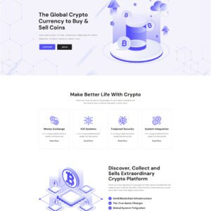 Cryptop - Bitcoin & Crypto Currency Elementor Wordpress Responsive Theme