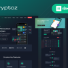 Cryptoz - Cryptocurrency Landing Page Elementor WordPress Theme
