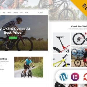 CYZIX - Bicycle Shop Elementor WordPress Responsive Theme