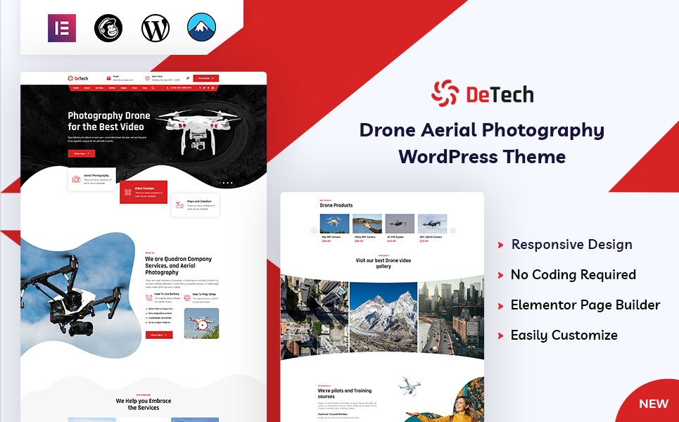 Detech - Drone WordPress Theme
