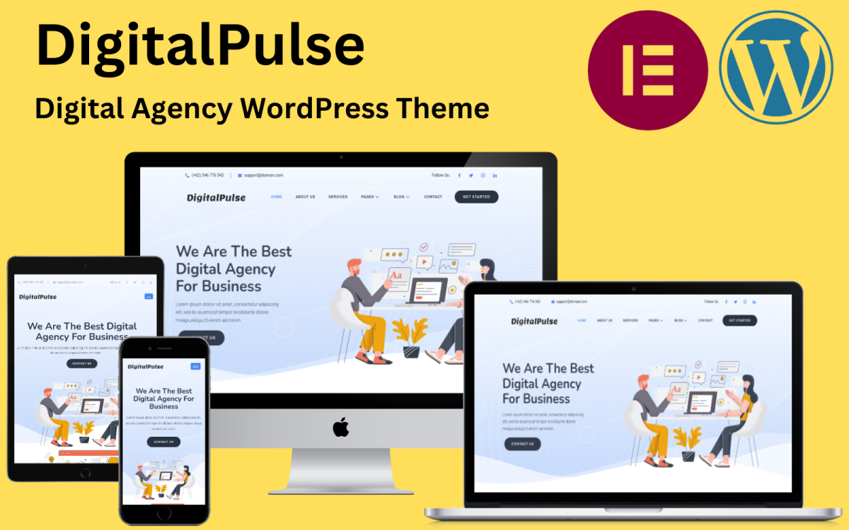 DigitalPulse - SEO & Digital Marketing Agency WordPress Theme