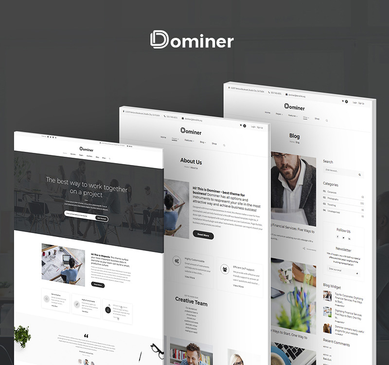 Dominer Business & Services WordPress Theme