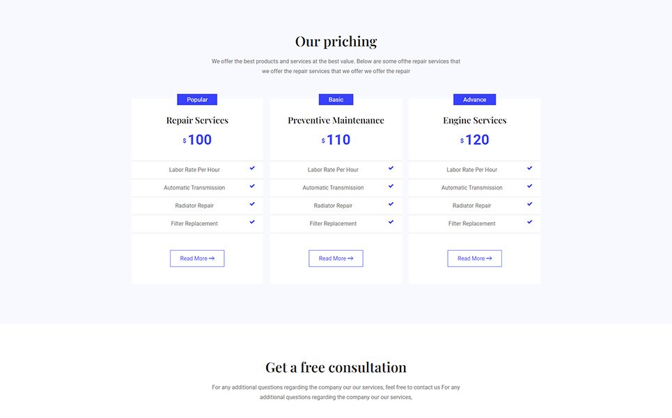 DreamHub Auto Service WordPress Theme