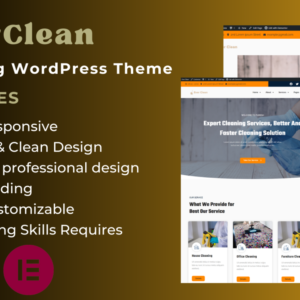 EverClean - Cleaning Services Company Elementor WordPress Theme