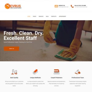 Evrus - Carpet Cleaning and Disinfection WordPress Theme