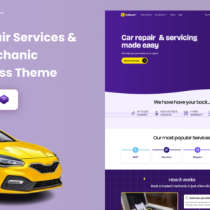 EZ Car Repair – All-in-One Template for Repair Shops and Service Stations