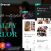EZ Hair Dreeser- Empowering Hairdressers with a Stylish WordPress Theme to Take Your Business Online