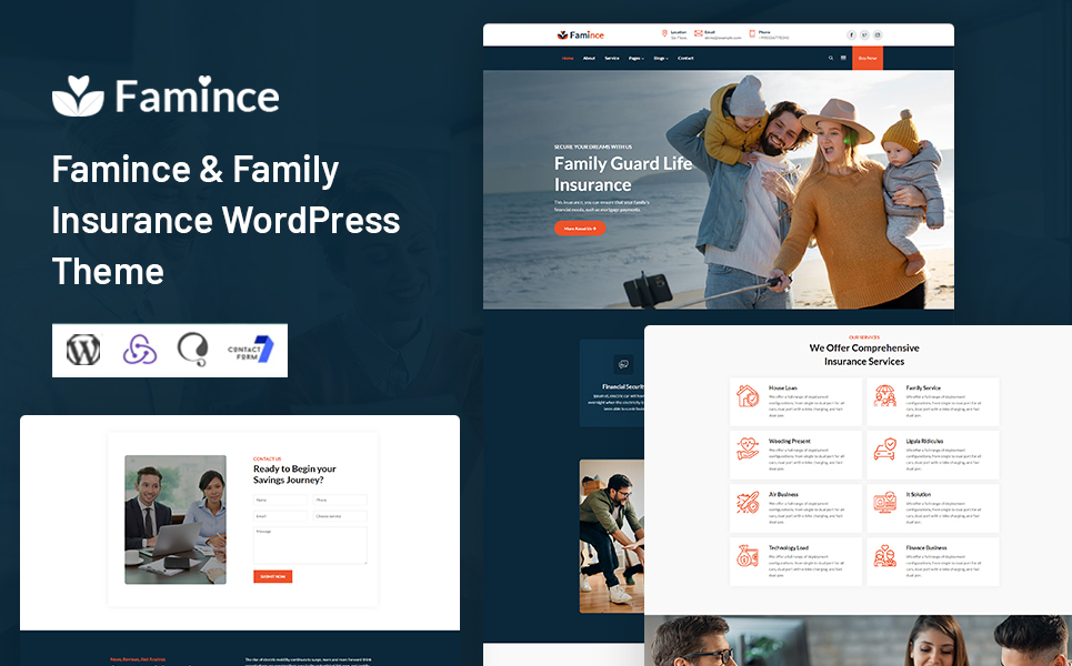 Famince - Family Insurance WordPress Theme
