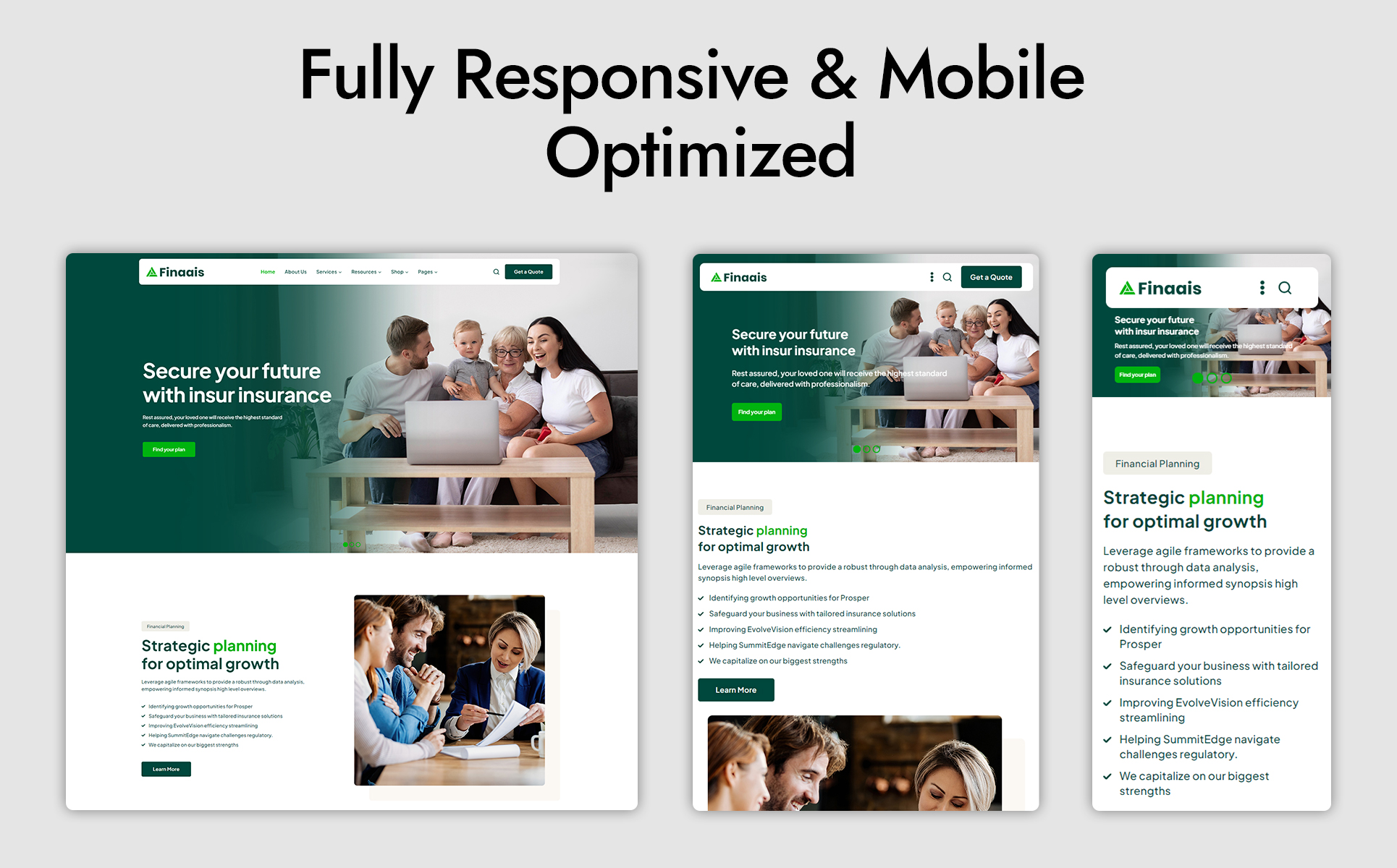 Finaais - Finance and Consulting Elementor WordPress Theme