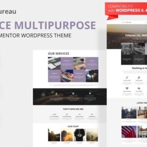 Financial Bureau - Finance Multipurpose Modern WordPress Elementor Theme