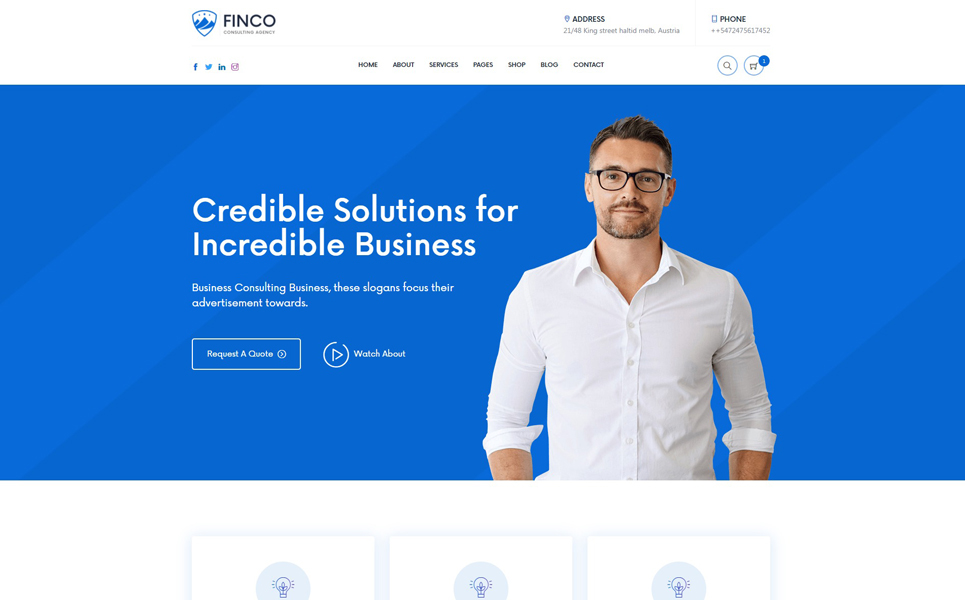Finco - Consulting Business WordPress Theme
