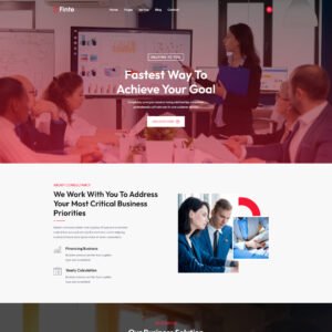 Finte - Finance And Consulting WordPress Theme