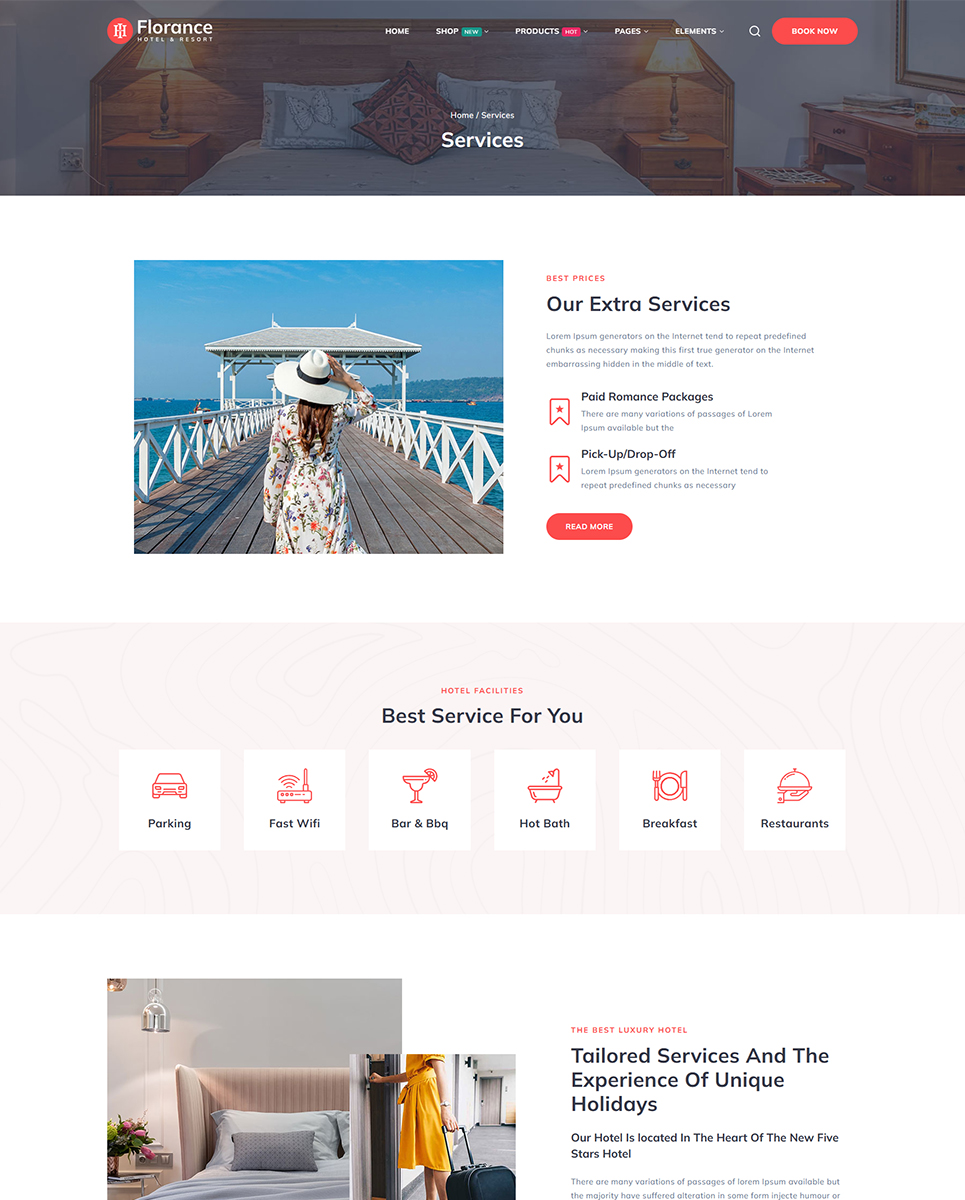 Florance - Hotel and Resort Booking Elementor Wordpress Responsive Theme