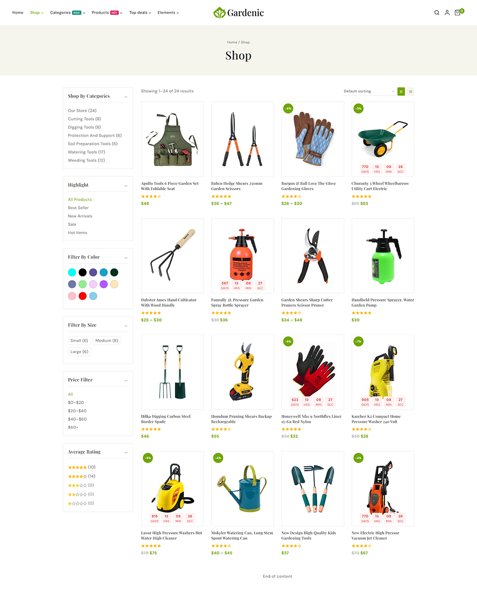 Gardenic - Landscape Gardening Elementor WordPress Responsive Theme