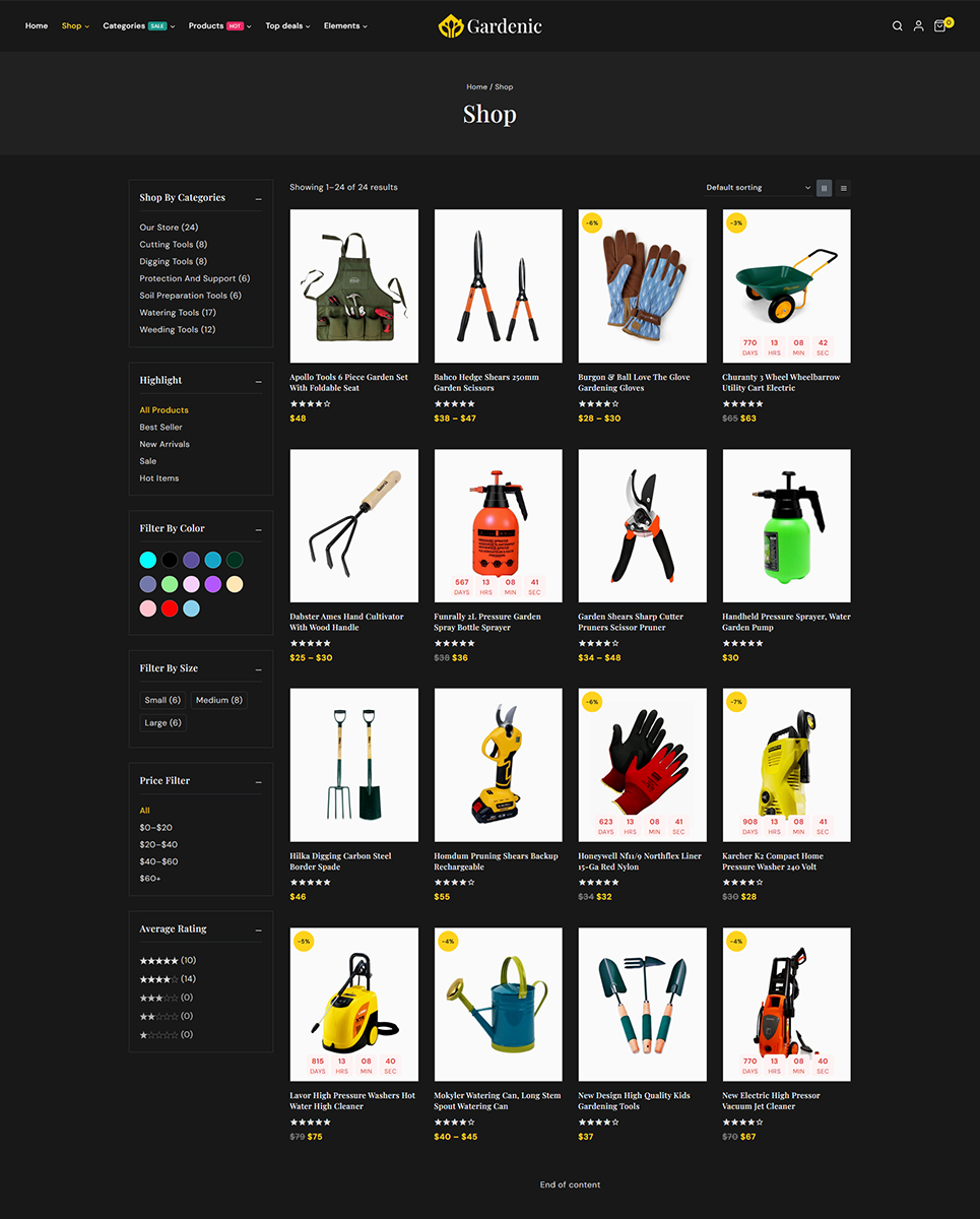 Gardenic - Landscape Gardening Elementor WordPress Responsive Theme