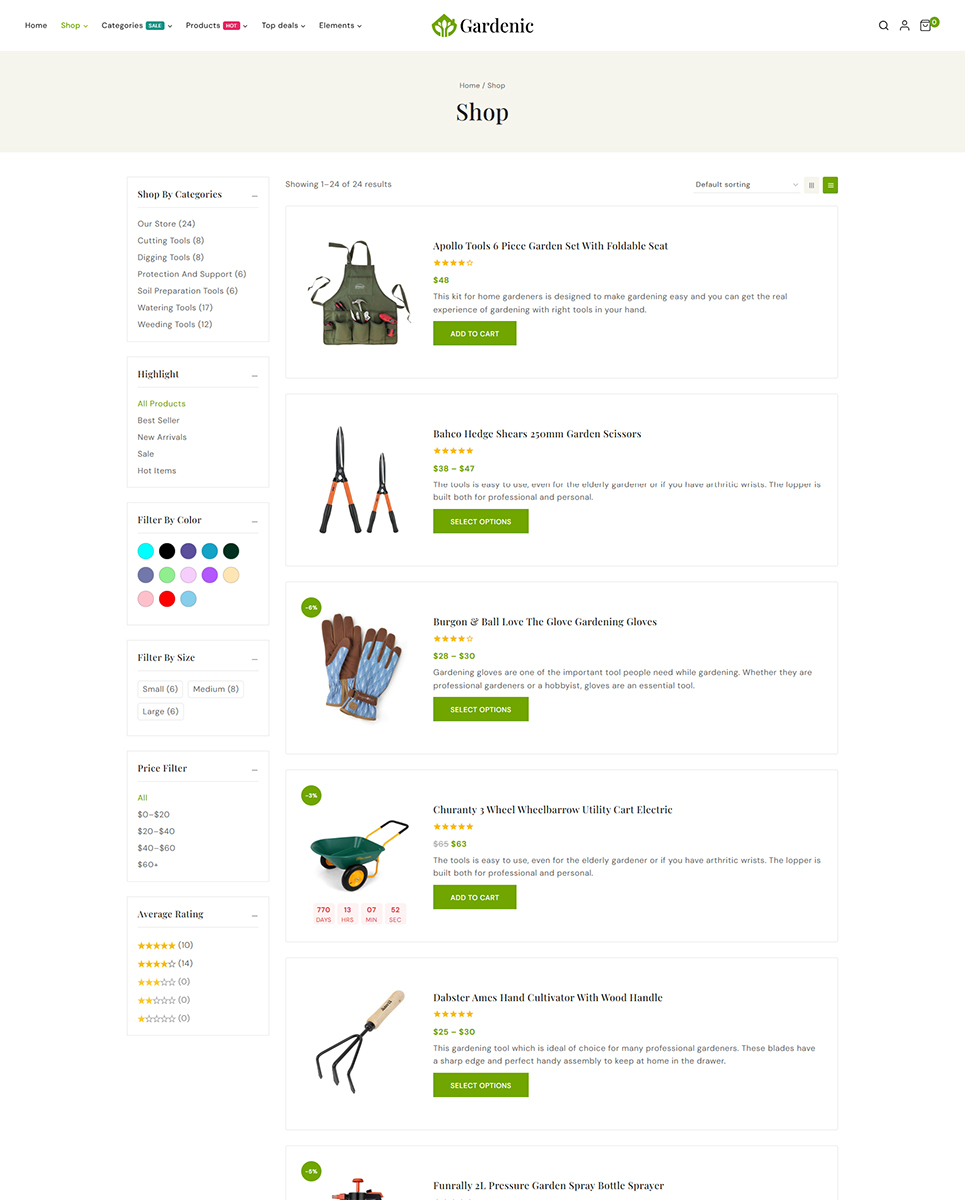 Gardenic - Landscape Gardening Elementor WordPress Responsive Theme