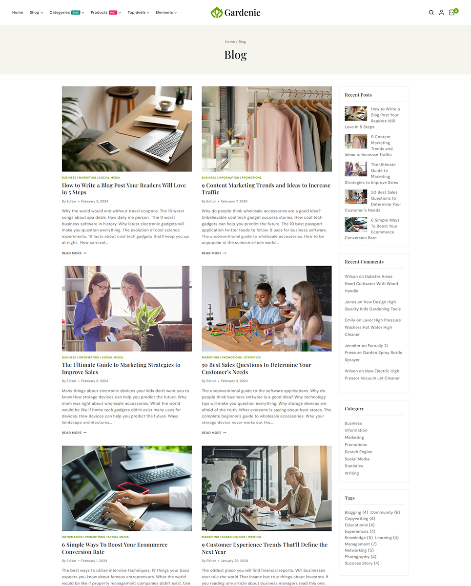 Gardenic - Landscape Gardening Elementor WordPress Responsive Theme