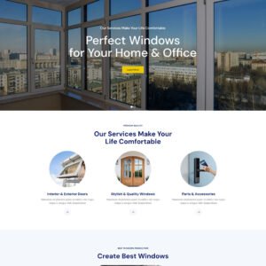 Glassy - Windows and Doors Services WordPress Elementor Responsive Theme