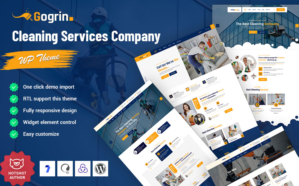 Gogrin - Cleaning Service WordPress Theme