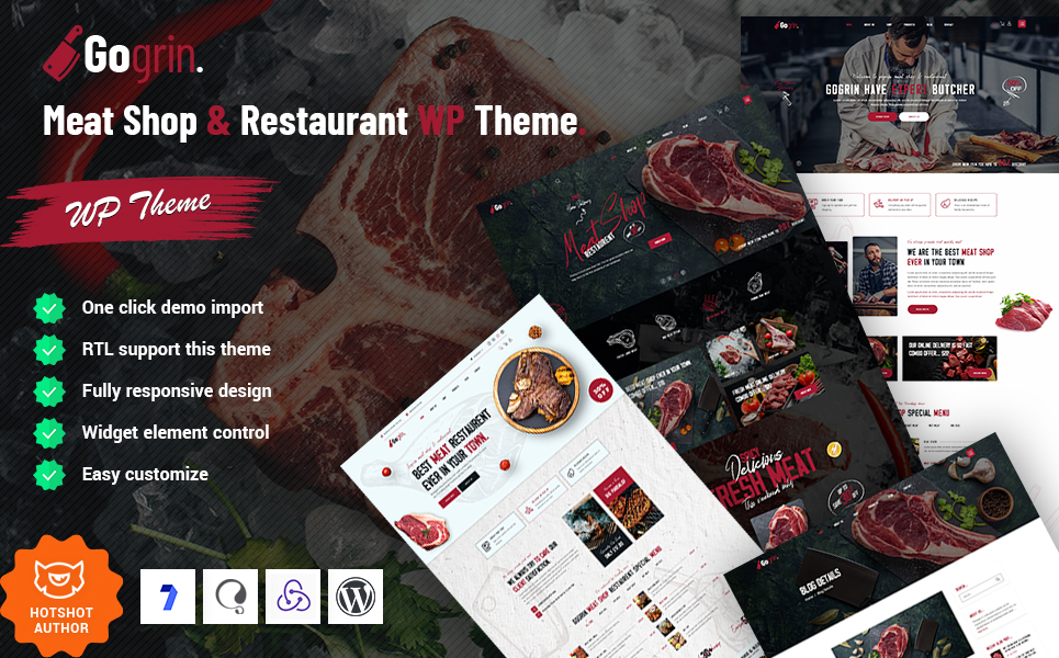 Gogrin - Meat Shop and Restaurant WordPress Theme