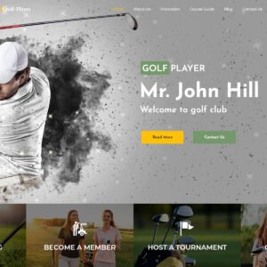 Golf player - Golf and Sport WordPress Theme