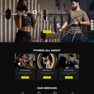 Gymcor - Gym and Fitness Elementor WordPress Theme