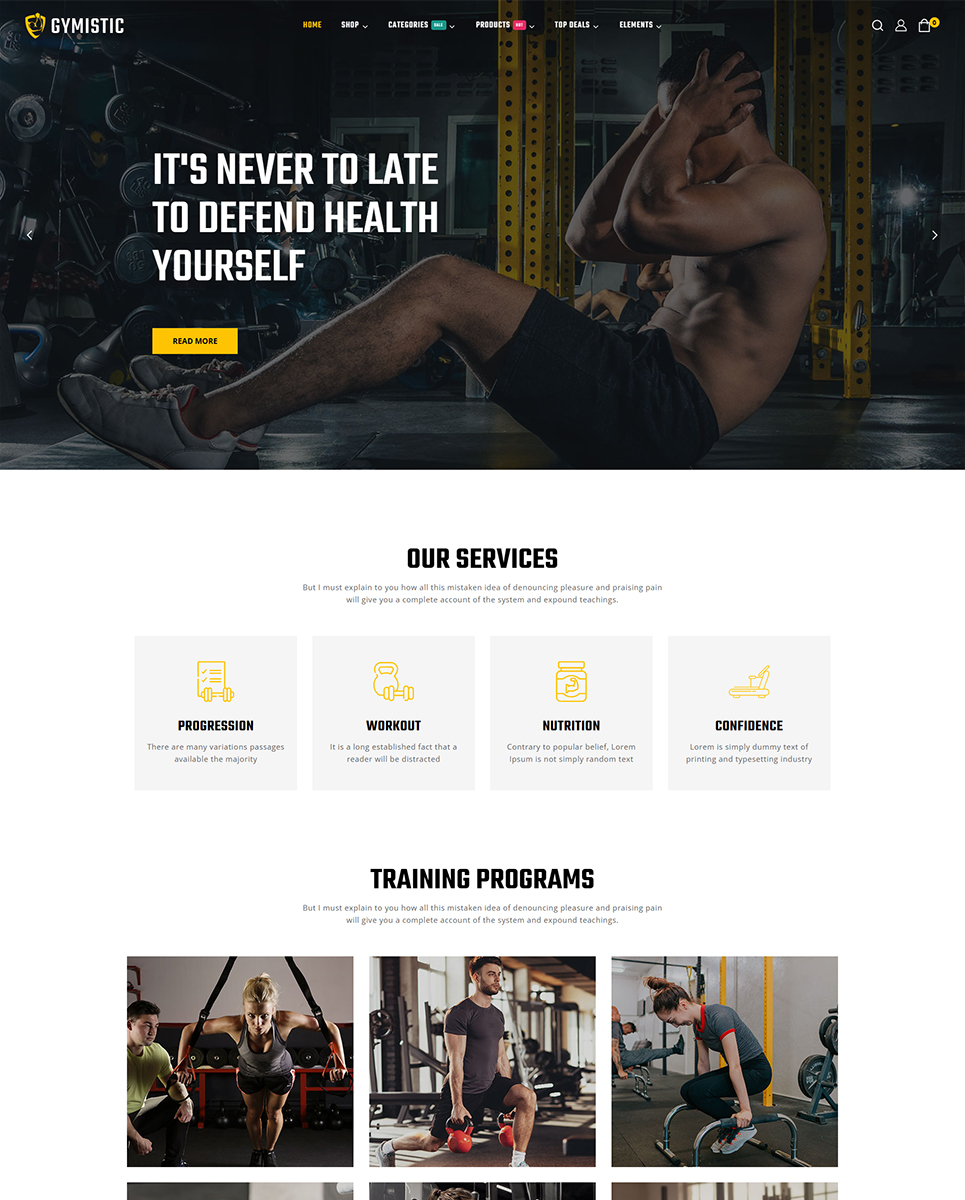 Gymistic - Gym Fitness Elementor WordPress Responsive Theme