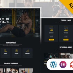 Gymistic - Gym Fitness Elementor WordPress Responsive Theme
