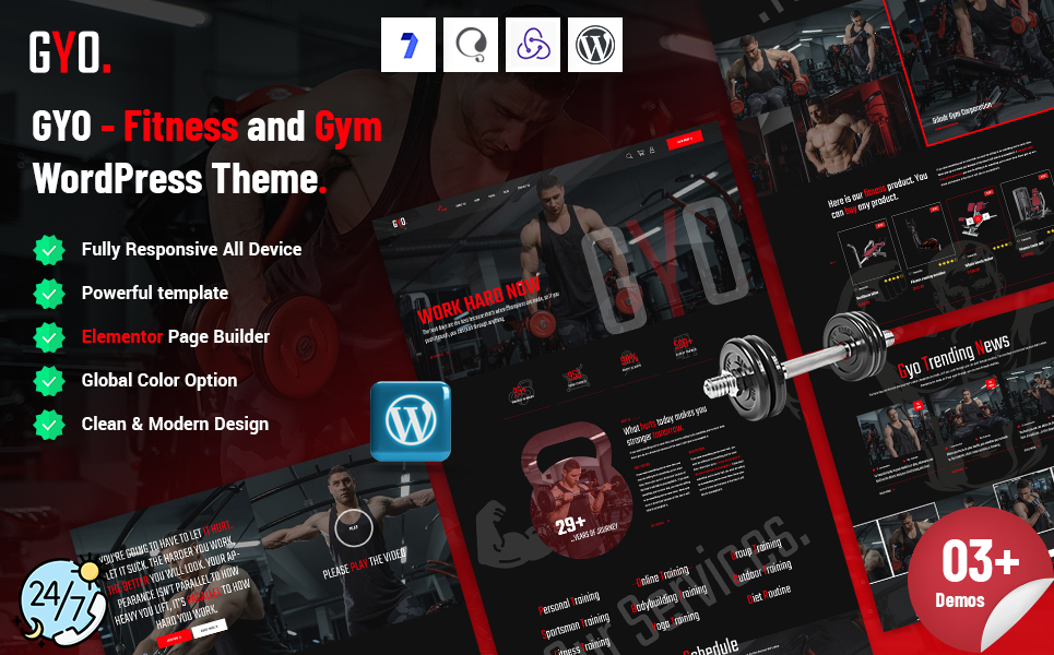 Gyo - Fitness and Gym WordPress Theme