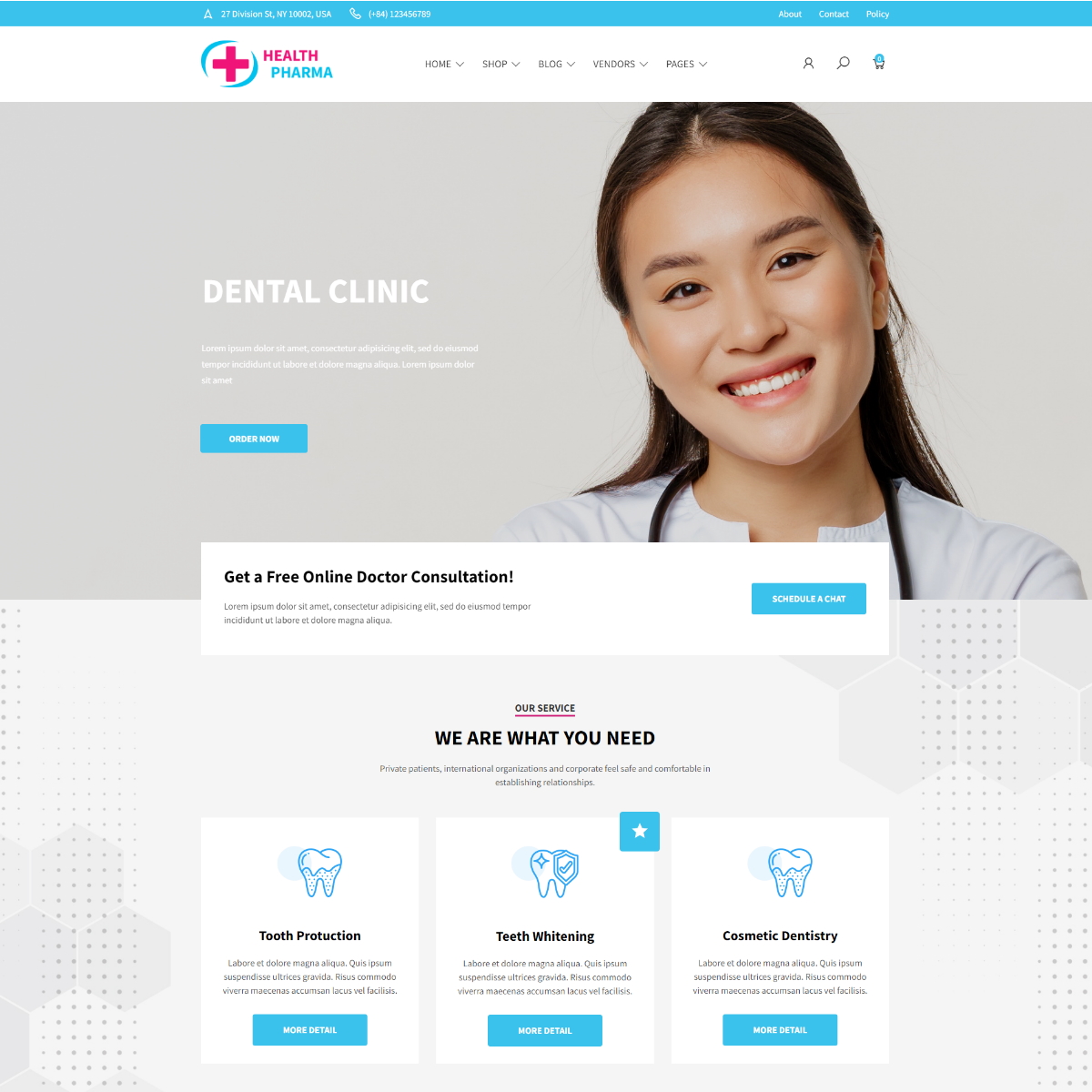 Health Pharma – Elementor Medicine Shop & Clinic WordPress Theme