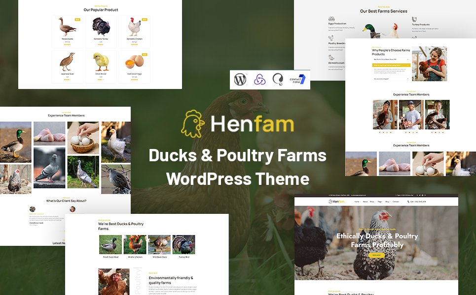 Henfam - Ducks & Poultry Farms WordPress Theme