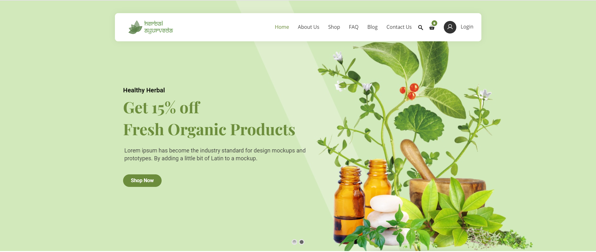 Herbal - Pure Ayurveda WordPress Theme