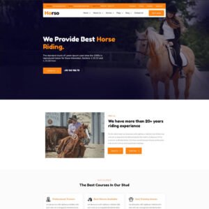 Horso - Equestrian Horse Riding And Stables WordPress Theme