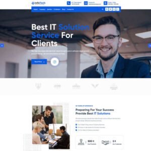 Infotech - IT Solution & Business lounge WordPress Theme